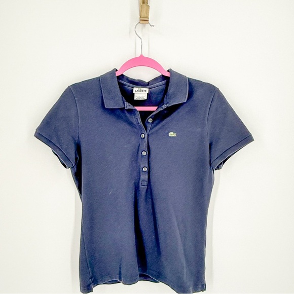 Lacoste Navy Blue Polo Shirt - Picture 1 of 4